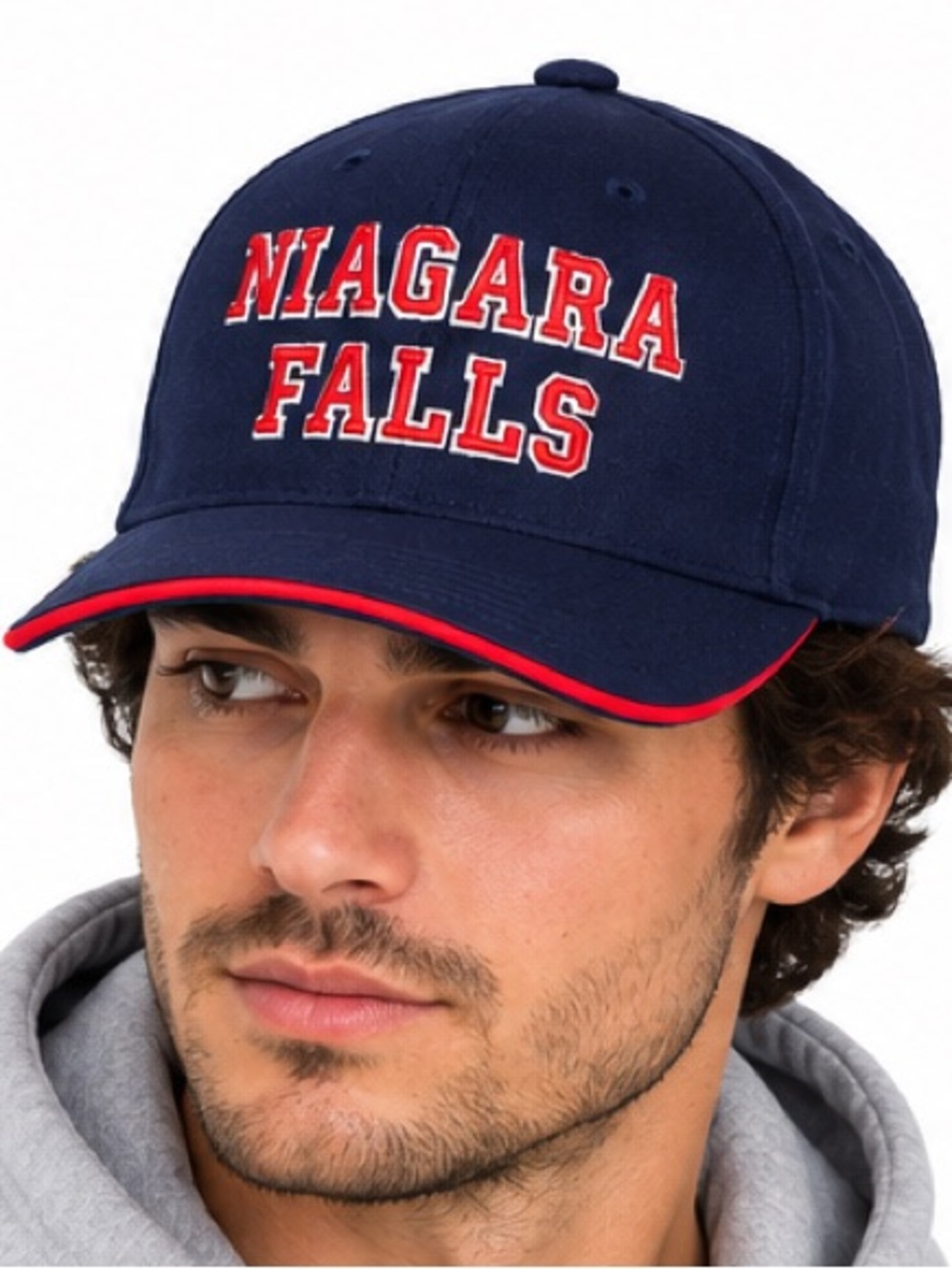 Niagara Falls Canada Embroidered Navy Souvenir Hat Adjustable Cap NWT